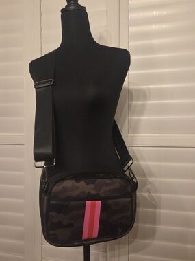 Haute Shore Drew Neoprene Black Camo Crossbody